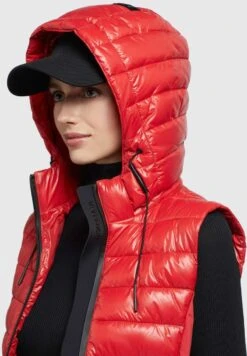 Khujo FABIA SHINY - Weste - Rot -Khujo Verkäufe 2669b984d3d24566ac66d3ec27bfb626