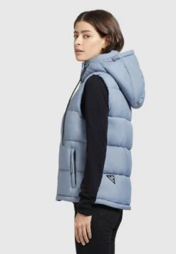 Khujo EDEN MATT - Weste - Hellblau -Khujo Verkäufe 9e3be07b8fcd4d86b1c498afeccdf35b