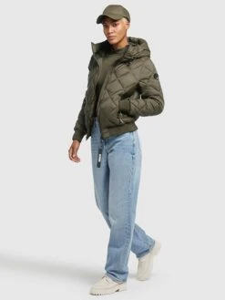 Khujo Steppjacke "Sarabi" In Khaki -Khujo Verkäufe khujo steppjacke sarabi in khaki 4