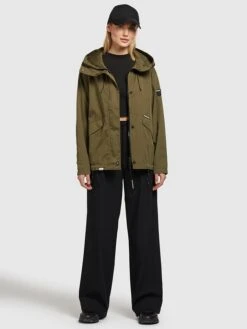 Khujo Übergangsjacke "Frips" In Oliv -Khujo Verkäufe khujo ubergangsjacke frips in oliv 4