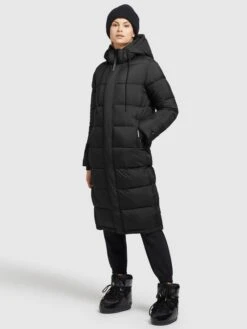 Khujo Wintermantel "Julina Matt" In Schwarz