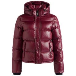 Khujo Camille Fake Down Steppjacken Shiny Wine Damen -Khujo Verkäufe khujo camille fake down 15613k203 664 wine 05 gross