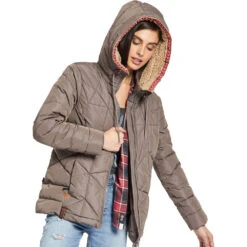 Khujo Elenora Winterjacke Taupe Damen -Khujo Verkäufe khujo elenora jacket 1225jk183 275 taupe 02 gross4h0IwPBY79AQx