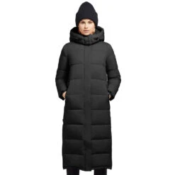 Khujo Emoria Matt Mantel Black Damen