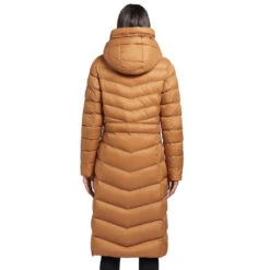 Khujo Ingram Shine Langmantel Sudan Brown Damen -Khujo Verkäufe khujo ingram shine 1214co223 537 braun 02 gross