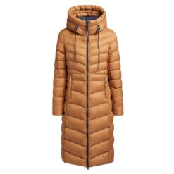 Khujo Ingram Shine Langmantel Sudan Brown Damen -Khujo Verkäufe khujo ingram shine 1214co223 537 braun 05 gross