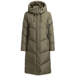 Khujo Sonje 4 Langmantel Hunter Green Damen -Khujo Verkäufe khujo sonje 4 1152co223 333 06 gross